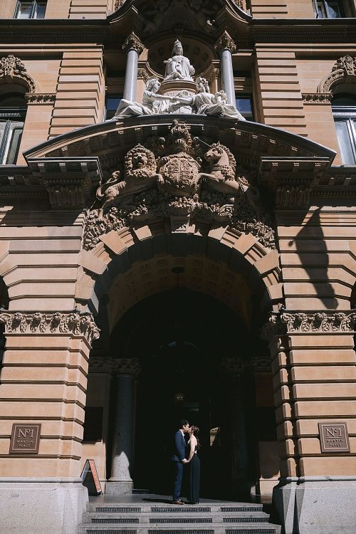 Engagement photo at Martin Place