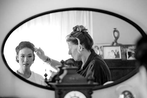 Bride Getting Ready