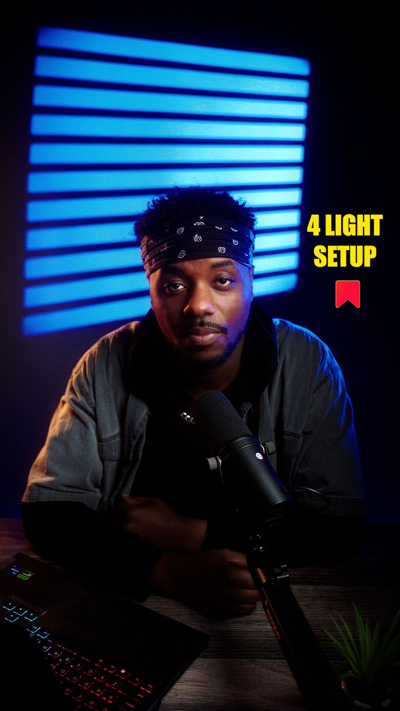 4 Light Podcast or Streaming Setup - Gear Breakdown