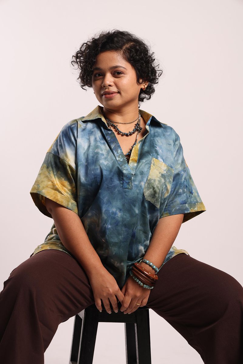 Patterned Popover Kurta Shirt