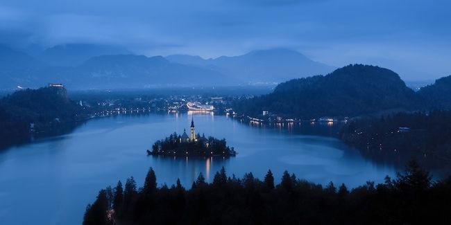 Fotografía de la hora azul