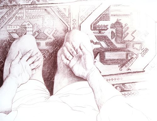 simple drawing, drawing hands, pencil on paper, act of practising, anatomy, carpet drawing, composition, shading,