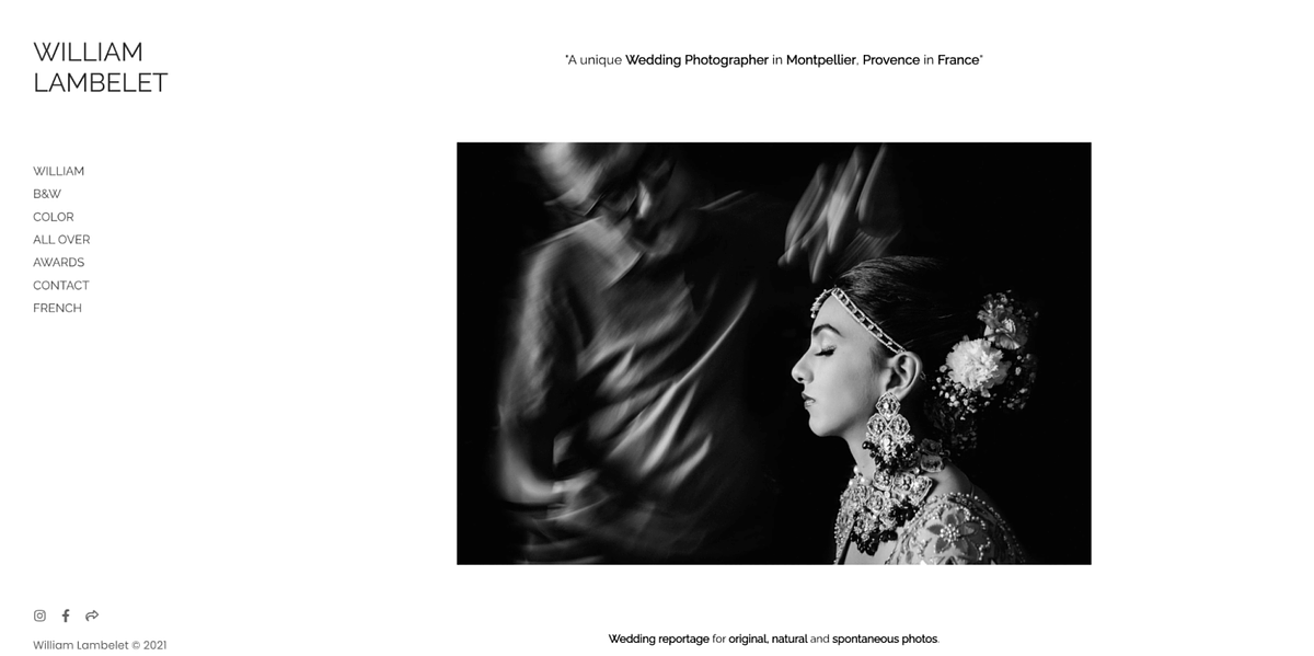 Portafolio de fotografía de bodas de William Lambelet