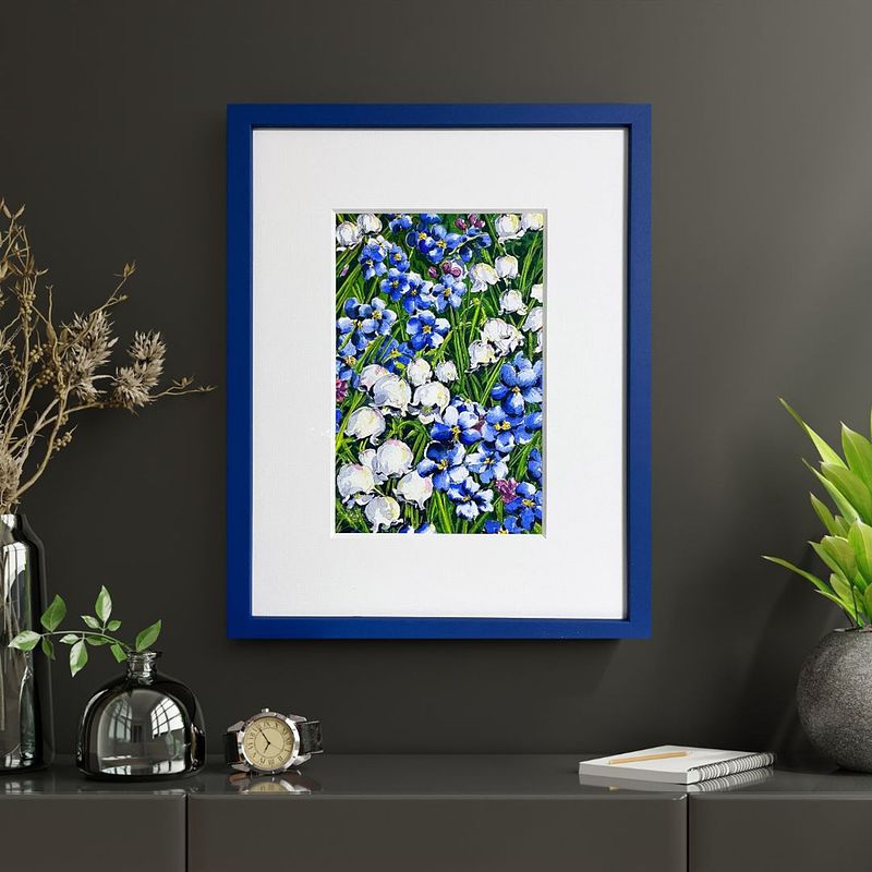 Lily of the Valley with Blue Forget-Me-Nots