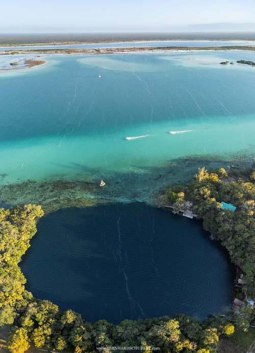 Cenote Negro at Laguna de Bacalar