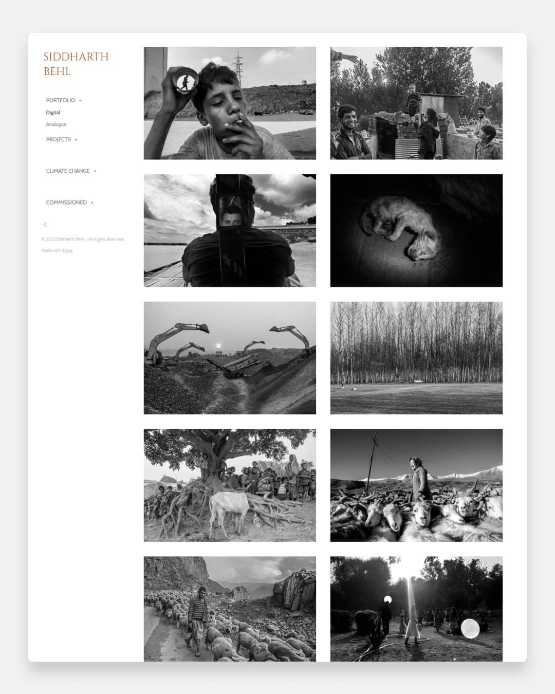 site de Siddharth Behl