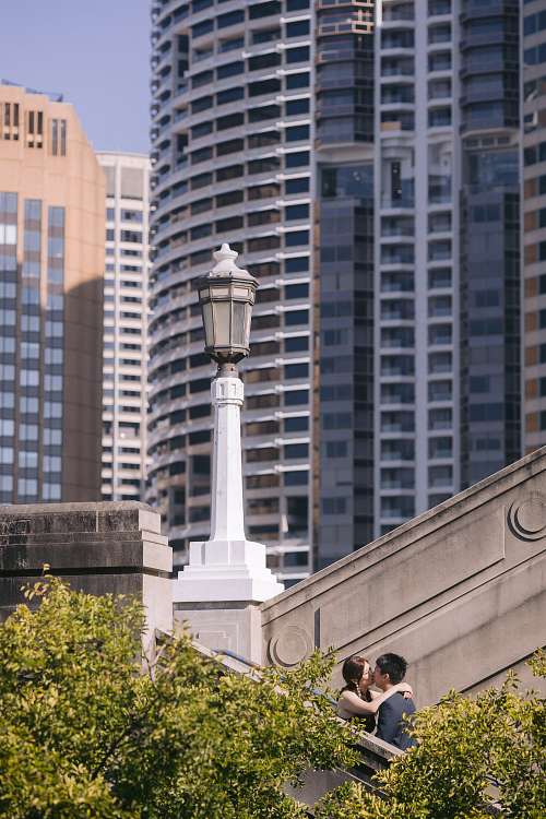 Engagement photo at Harbour Bridge