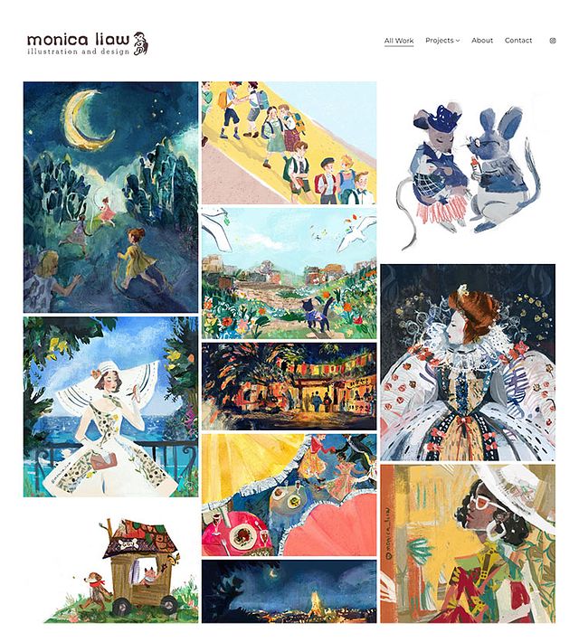 Monica Liaw Portfolio Website Examples
