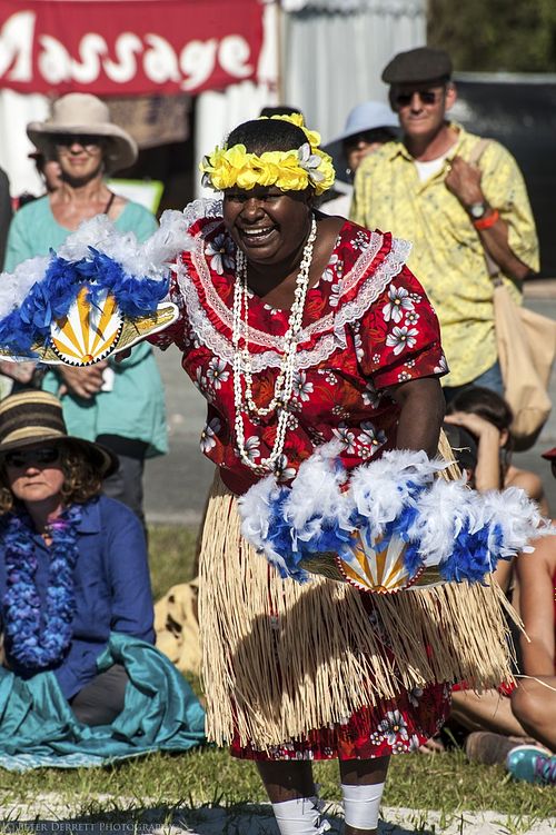 Torres Strait Dancers at Boomerang Festival.