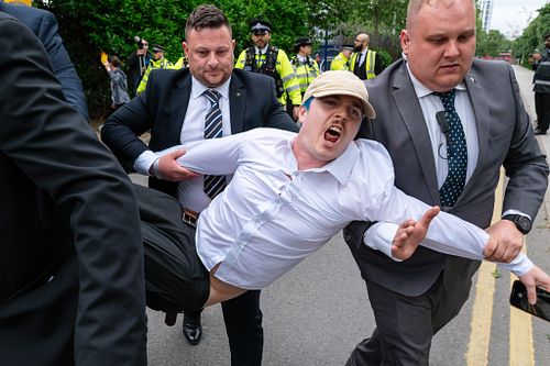 Fossil Free London disrupts Shell’s AGM at the InterContinental O2, London, UK