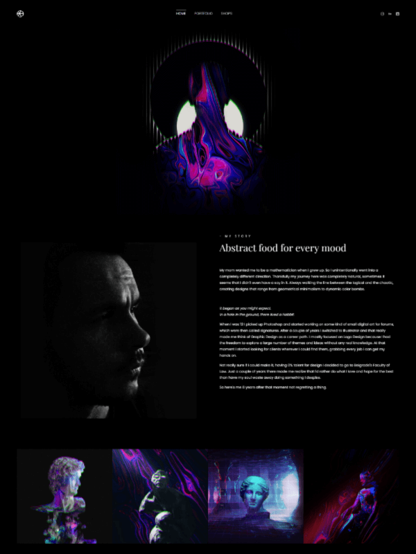 Mihailo Vucenic - Site Web du portefeuille de graphistes