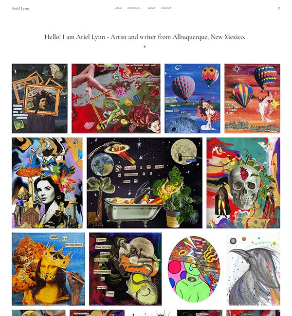 Ariel Lynn Foster Portfolio Website Examples