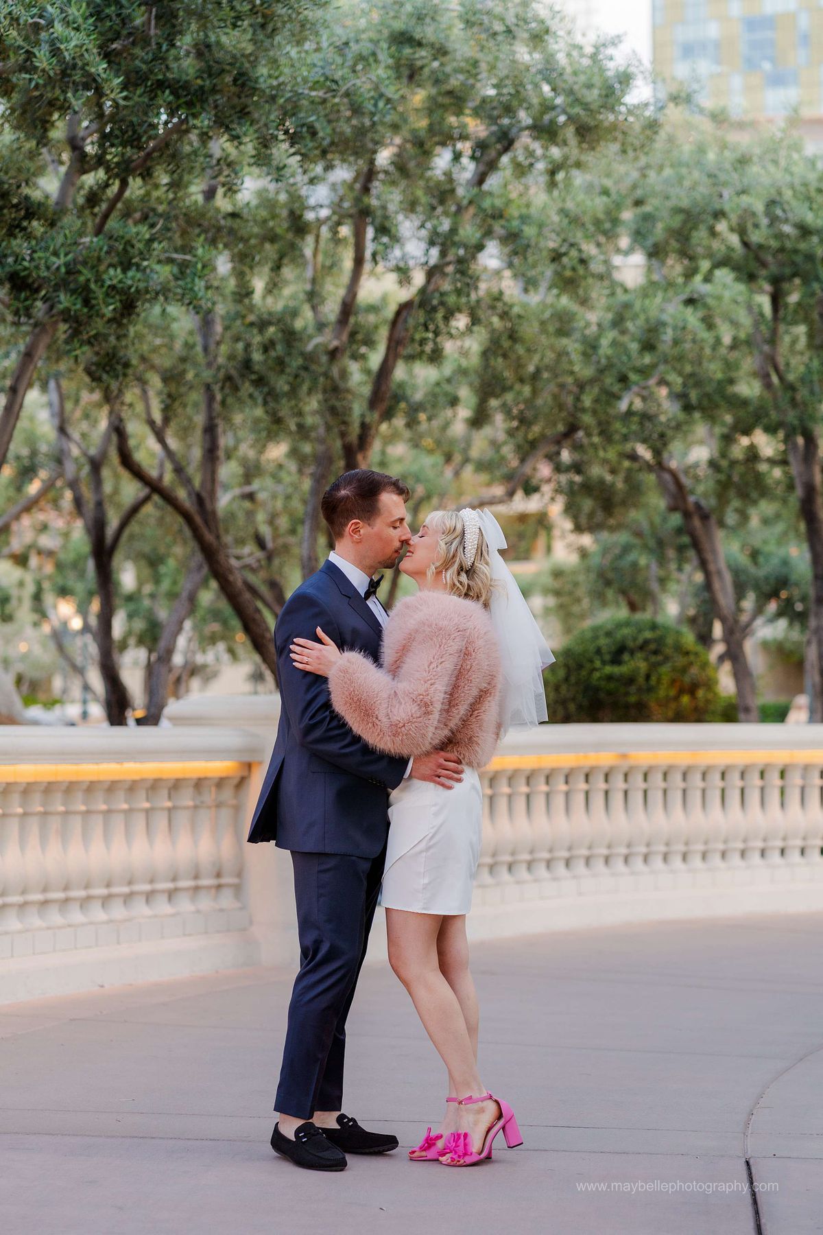 Las Vegas Strip, Bellagio Fountains, Paris Eiffel Tower, Little White Chapel Elopement and Wedding Photoshoot
