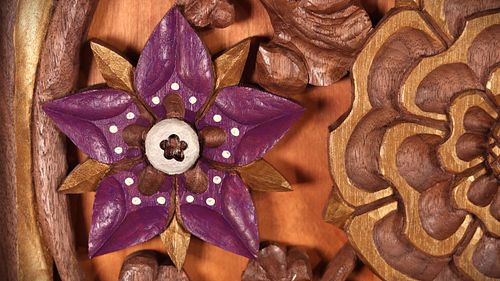 Hand-carved Borage Flower for the Altarpiece