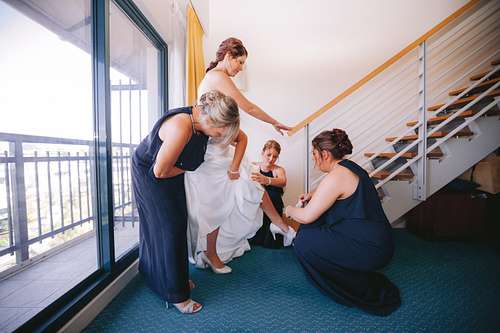 Bride Getting Ready