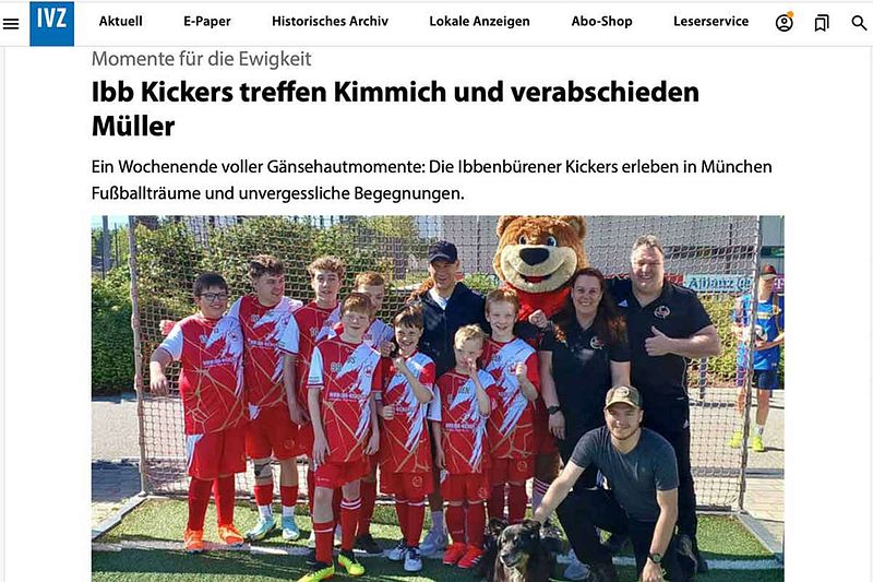 Ibb-Kickers treffen Kimmich und verabschieden Müller