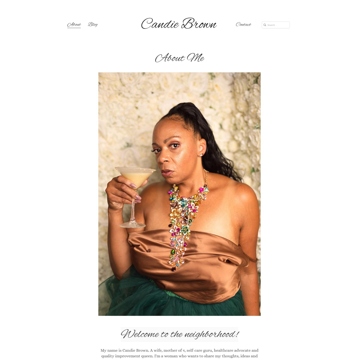 Site pessoal de Candie Brown