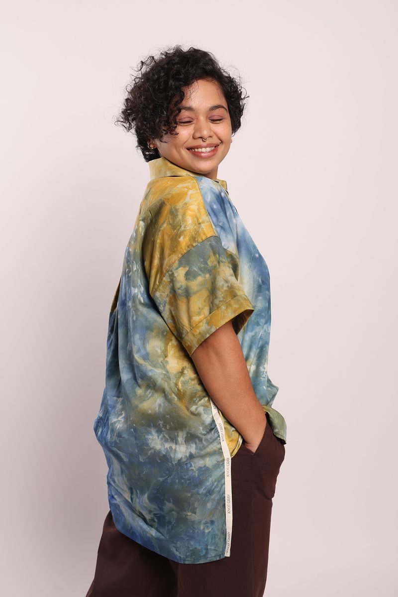 Patterned Popover Kurta Shirt