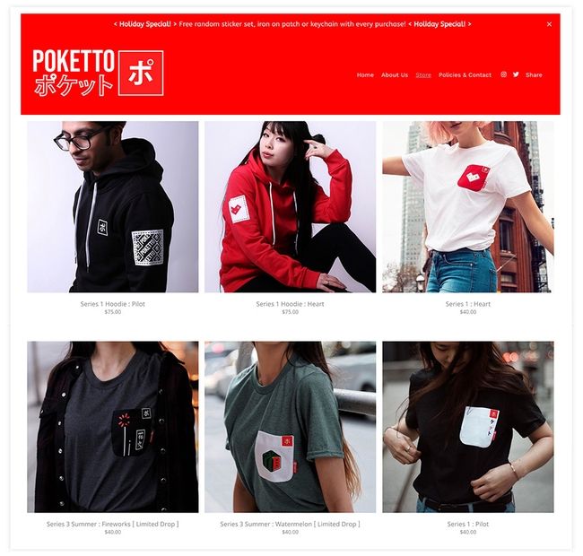 Tienda de ropa en Pixpa