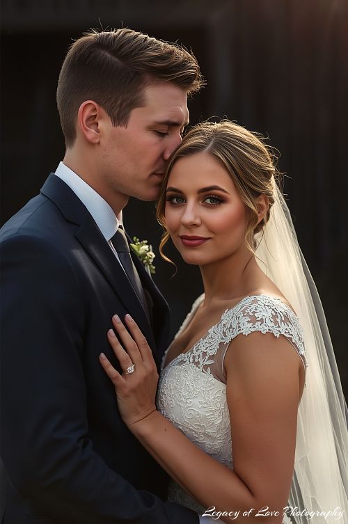 Intimate dark and moody bride and groom portrait in Jacksonville by Legacy of Love Photography.