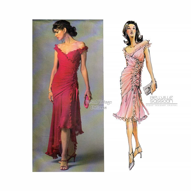 sachin and babi light blue dress 90s Prom dress – 8Ball Custom Vintage main image 1