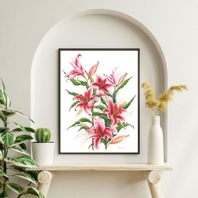 Pink Stargazer Lilies