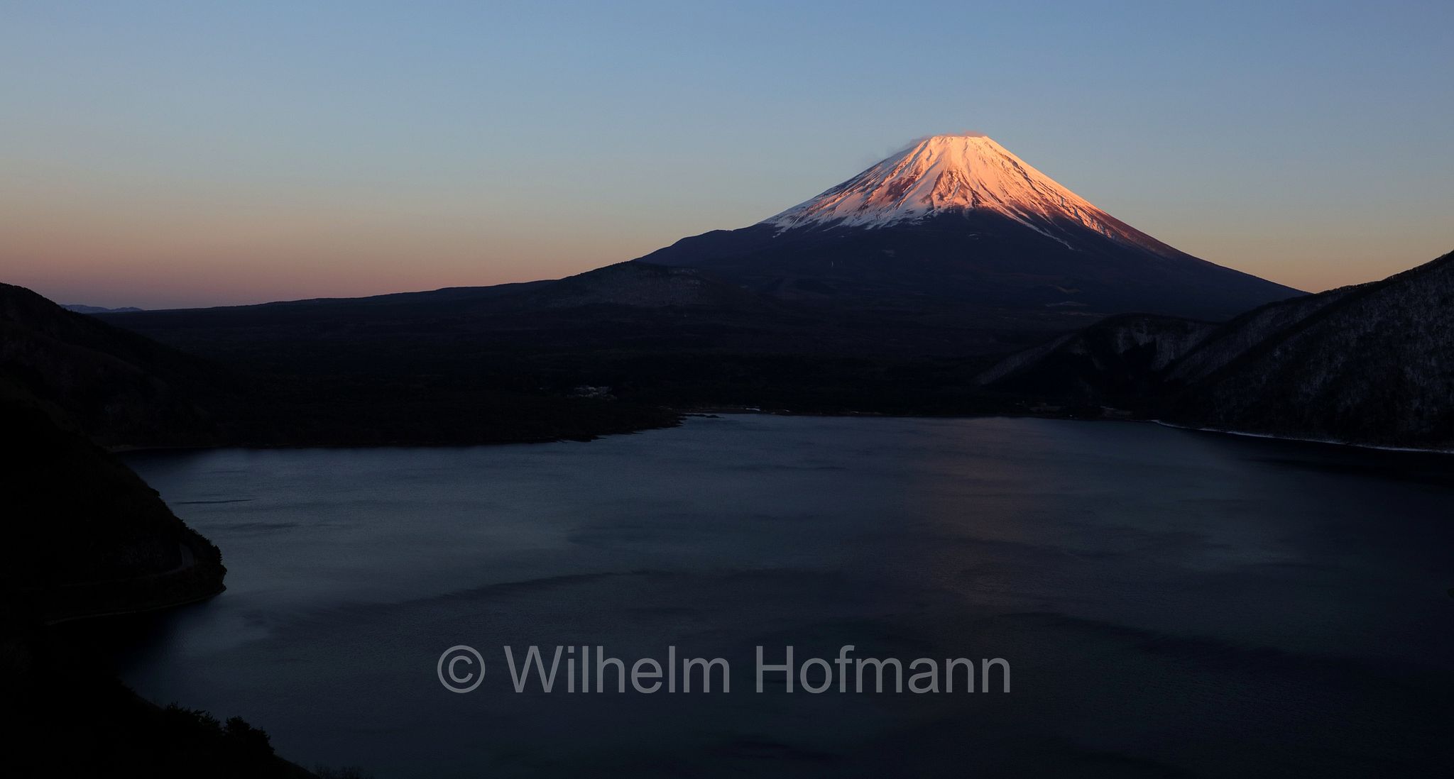 Mount Fuji, Fuji, Fujisan, Fuji-Yama, Lake Motosu, Motosu-See, Nakanokura Pass View Point, Honshu, Japan