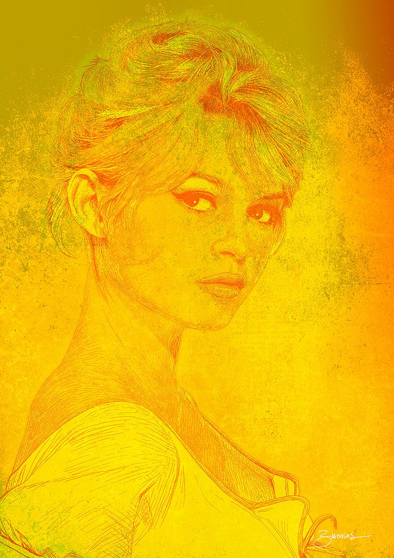 Brigitte Bardot Tribute Portrait