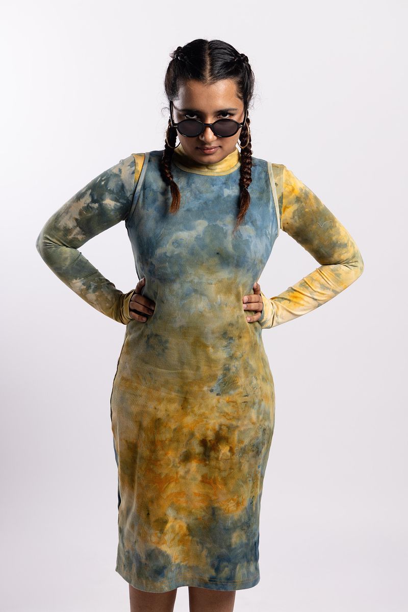 Ribbed Dress - Golden Hour