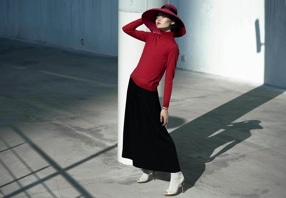Image of model posing