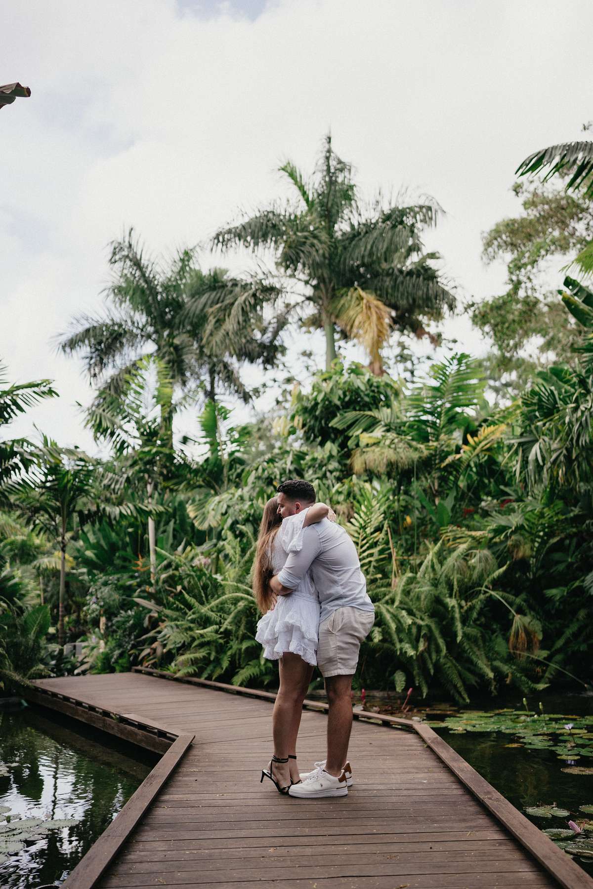 Photographer capturing engagement at Nayara Springs Costa Rica