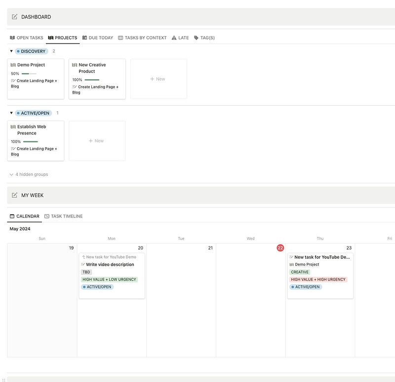 The Creative Project Management Notion Dashboard by DesignMinder™
