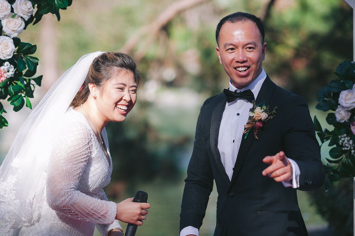 Wedding Ceremony at Japanese Garden Auburn Botanic Garden