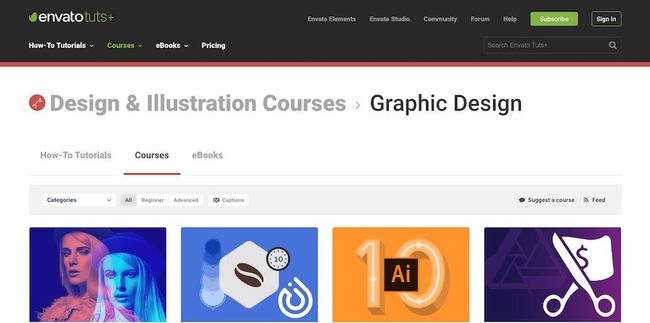 Cursos de Ilustración y Diseño de Envato Tuts+