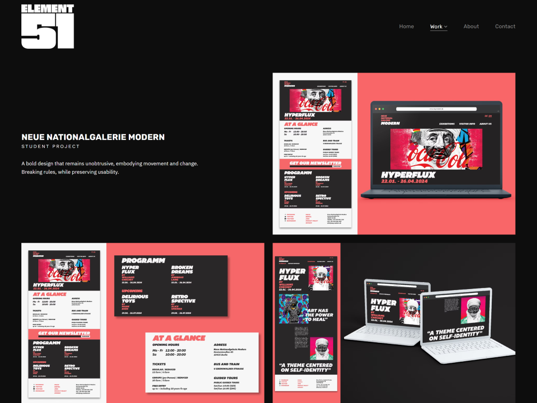 Element 51 - web design portfolio