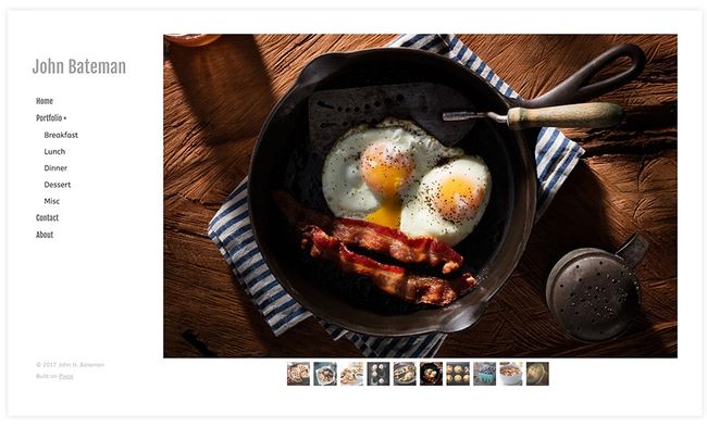 Site Web de photographie culinaire de John Bateman