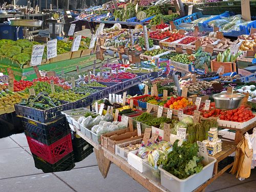 vegetables maket, italian