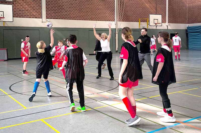 Training mit Anja Karliczek und Philipp Sch&ouml;nfeld