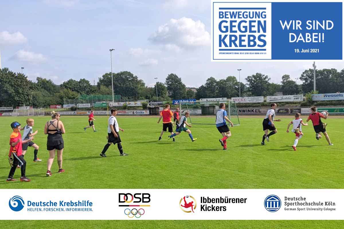 Sportliche Aktivitäten am Aktionstag 'Bewegung gegen Krebs