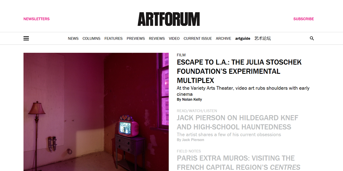 ArtForum - blog de arte
