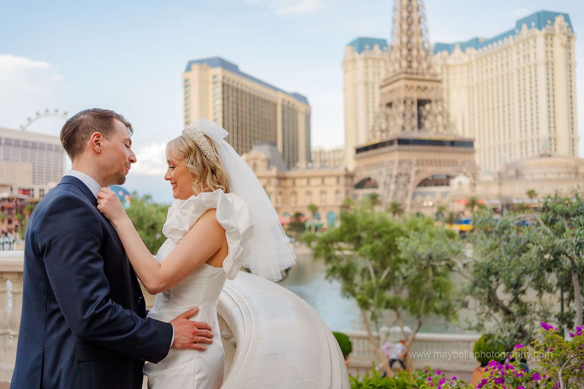 Las Vegas Strip, Bellagio Fountains, Paris Eiffel Tower, Little White Chapel Elopement and Wedding Photoshoot