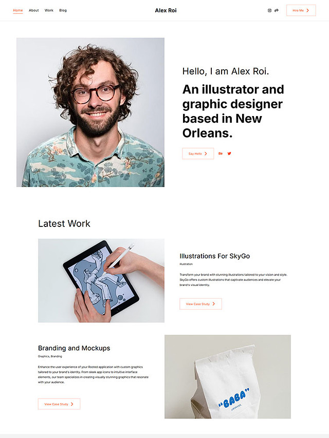 Porto - Pixpa Personal & CV Website Template