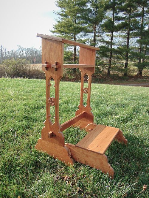 Catholic Carved Prie-Dieu