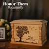 Tree of Life Engraved Wooden Urn | Beech Wood