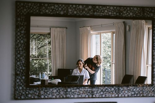 Bride Getting Ready