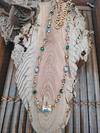 Strass charms kitten necklace