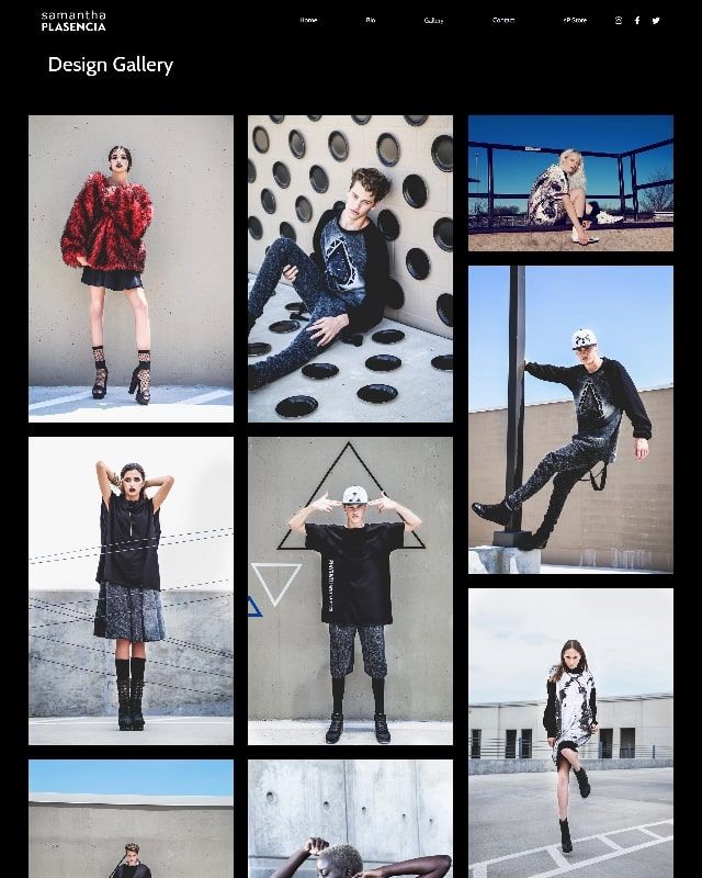 Portefeuille de photographies Samantha Plasencia Sportswear