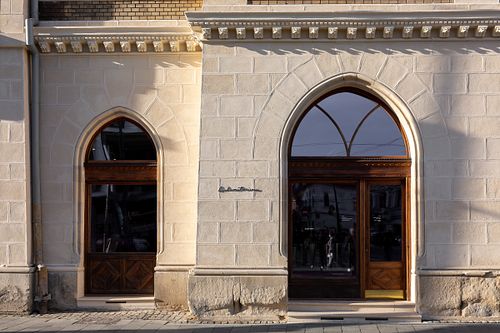 Building facade of coffee shop