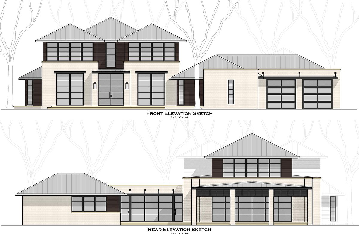front rear elevations