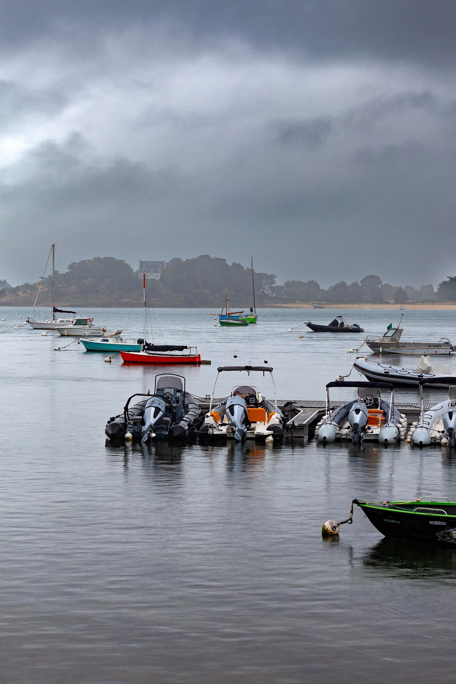 Boats at anchor